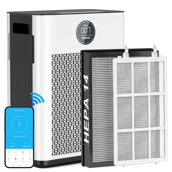 Purificador de aire FRESHDEW Smart WiFi H14 HEPA 2300m²