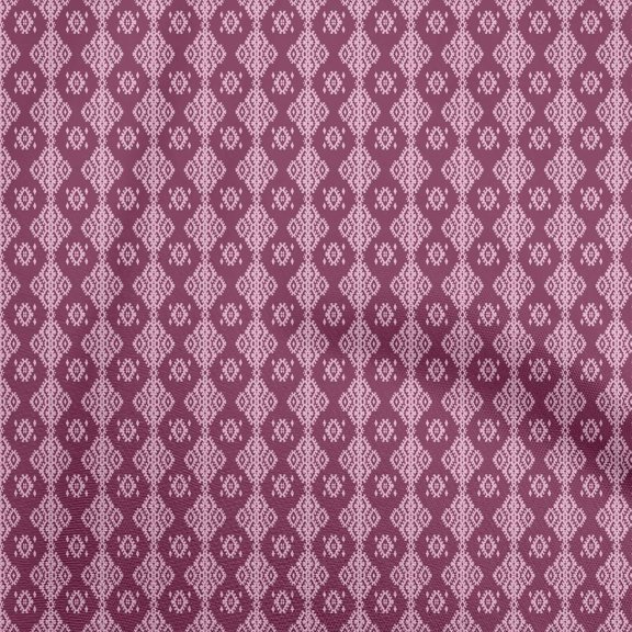 oneOone Cotton Flex Purple Fabric Geometric Quilting Supplies Print Sewing Fabric By The Yard 40 Inch Wide