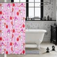 thumbnail image 3 of Erosebridal Cartoon Ghost Pumpkin Shower Curtain 72Wx72L,Happy Halloween Bathroom Curtain,Blush, 3 of 6