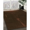 thumbnail image 2 of Ahgly Company Indoor Round Patterned Blood Red Brown Area Rugs, 7' Round, 2 of 6