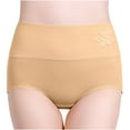 thumbnail image 5 of Kmdttou Summer 65% off Clearance!Women's Lace Abdomen Mid-rise Waist And Hip Lift Comfortable Body Breathable Underwear Briefs (Available in Plus Size), 5 of 7