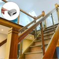 thumbnail image 4 of Glass Stair Clamp,2pcs 6-8mm,304 Stainless Steel,Glass Railing Clamps,Bottom Support Column,Adjustable, 4 of 5