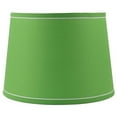 thumbnail image 4 of French Drum With White Trim Lampshade, 10" Top, 12" Bottom, 8.5" Slant Navy Blue, 4 of 5