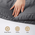 thumbnail image 4 of Electric Mattress Pad Queen Size 60''×80'', 4 Heating Levels & 10 Hour Auto Shut Off, Elastic Deep Pocket, Warm and Soft Comfort Fabric, Machine Washable, Grey, 4 of 5