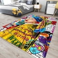 thumbnail image 3 of Dreammotif Colorful Pop Art Rug, Modern Area Rugs, Game Room Decor, Teen Bedroom Decor, Living Room Area Rugs, Big Bedroom Rug, 3 of 7