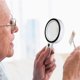 thumbnail image 2 of Reading Magnifier 30X Magnifier Lighted Magnifying Glass with 12 High Power LEDs Magnifying Magnifier Reading Magnifier for Seniors, Watchmaker, Hobby, 2 of 5