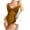 Coffee, variant on Women's Corset Bodysuit with Built in Bra Sleeveless Adjustable Spaghetti Romper See Through Going out Slim Mesh Shapewear