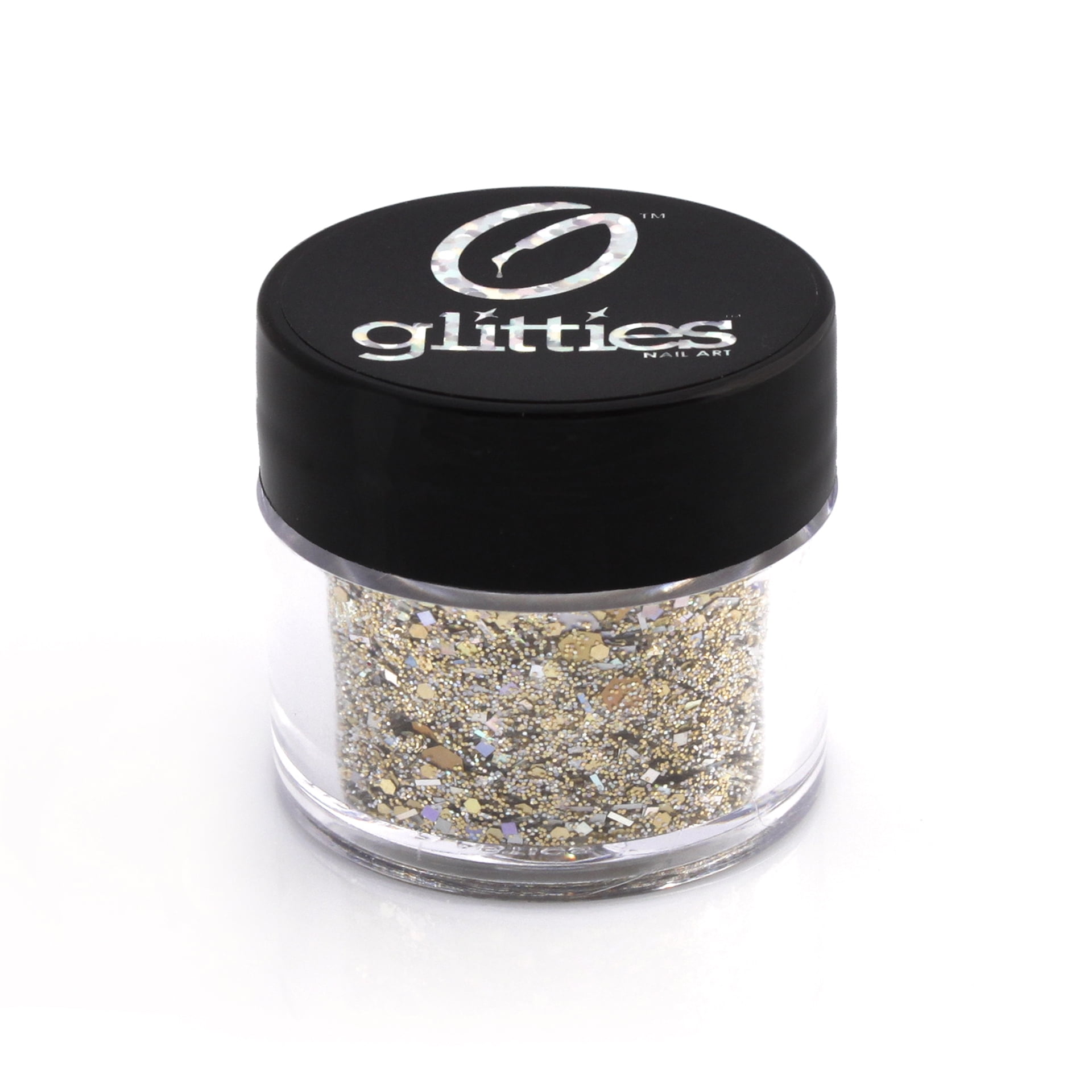 GLITTIES - Rock n' Roll - Black & Silver Chunky Glitter Mix - Great for Nail  Art, Acrylic Gel, Polish Tips, Festivals, Hair, Raves, and Decoration - (10  Grams) 