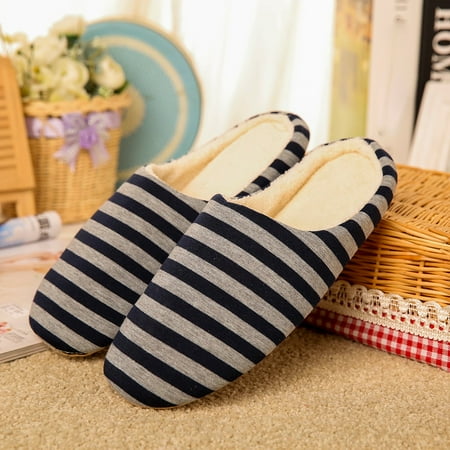 

QISIWOLE Man s Warm Home Plush Soft Slippers Anti-slip Winter Floor Bedroom Shoes Discount