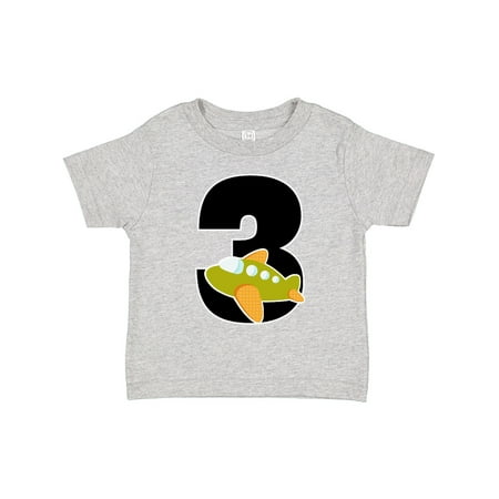 

Inktastic 3rd Birthday Airplane Boys 3 Year Old Gift Toddler Boy Girl T-Shirt