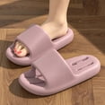 thumbnail image 4 of ibiyuan Slippers for Women Indoor and Outdoor Men Slides Breathable Mens Casual Shoes Non Open Toe Cute Sandals for Women with Thick Cushioned Sole, 4 of 9