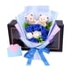 thumbnail image 5 of Ramo de flores de jabón artificiales, decoración del Día de San Valentín, arreglo Floral decorativo perfumado para la escuela, niños y estudiantes , azul, 5 of 8