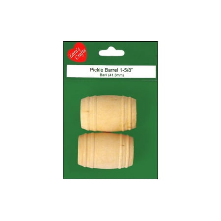 - Lara's Wood Pkg Pickle Barrel 1 5/8