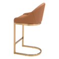 thumbnail image 5 of Scott Counter Stool Tan & Gold, 5 of 7
