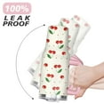 thumbnail image 6 of 40oz Red Cherry Fruit Pattern Stainless Steel Flip Straw Tumbler Spill Proof Travel Cup Double Wall Vacuum Insulated Coffee Mug with Top Handle, 6 of 6