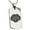 Silver, variant on Stainless Steel Matsunaga Samurai Crest Engraved Dog Tag Pendant Necklace