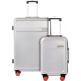 thumbnail image 1 of Air Canada Magnum Ensemble de Valises Rigides à Roulettes 2 Pcs Léger en Abs, Argent, 1 of 9