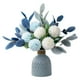 thumbnail image 1 of 1 juego de hortensias artificiales decorativas, flores falsas, hortensias simuladas con jarrón, 1 of 7