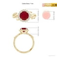 thumbnail image 5 of ANGARA Natural Vintage Inspired 1.4 ct Ruby Flower and Vine Ring in 14K Yellow Gold for Women (Size-7mm) | July Birthstone, Birthday, Anniversary, Jewelry Gift for Women | Natural Ruby Ring, 5 of 10
