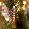 thumbnail image 4 of Adorno colgante de árbol de Navidad arcoíris, lindas manualidades, 4 of 5