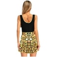 thumbnail image 2 of Kaerm Robe Mini Élégante Sans Manches avec Miroir Scintillant pour Femmes Robe de Cocktail Soirée Clubwear Or TTG, 2 of 7