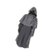 thumbnail image 4 of Capa de disfraz medieval, capa gótica de Halloween con capucha para fiesta de disfraces en club gris, 4 of 9