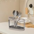 thumbnail image 7 of Pyaiiner Kitchen Compartment Chopstick Holder Transparent Countertop Cutlery Organizer High-Value Multifunctional Drainable Chopstick Holder, 7 of 7