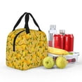 thumbnail image 4 of KLL Yellow Limes Print Insulated Lunch Bag Women, Reusable Cute Tote Lunch Box for Adult & Men, Leakproof Cooler Lunch Bags for Work Office Travel Picnic, 4 of 5