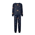 thumbnail image 5 of Matching Halloween Pajamas for Family Spiderweb Pumpkin Long Sleeve Spooky Pullover Pajamas & Ghost Bat Funny Jogger Sleep Pants, 5 of 6