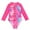 ZB Hot Pink, variant on Girl Swimsuit Summer Toddler Girls Long Sleeve Prints 1 Piece Swimwear Beach Swimsuit Bikini Baby Girl Bathing Suit Pink 2 Years-3 Years