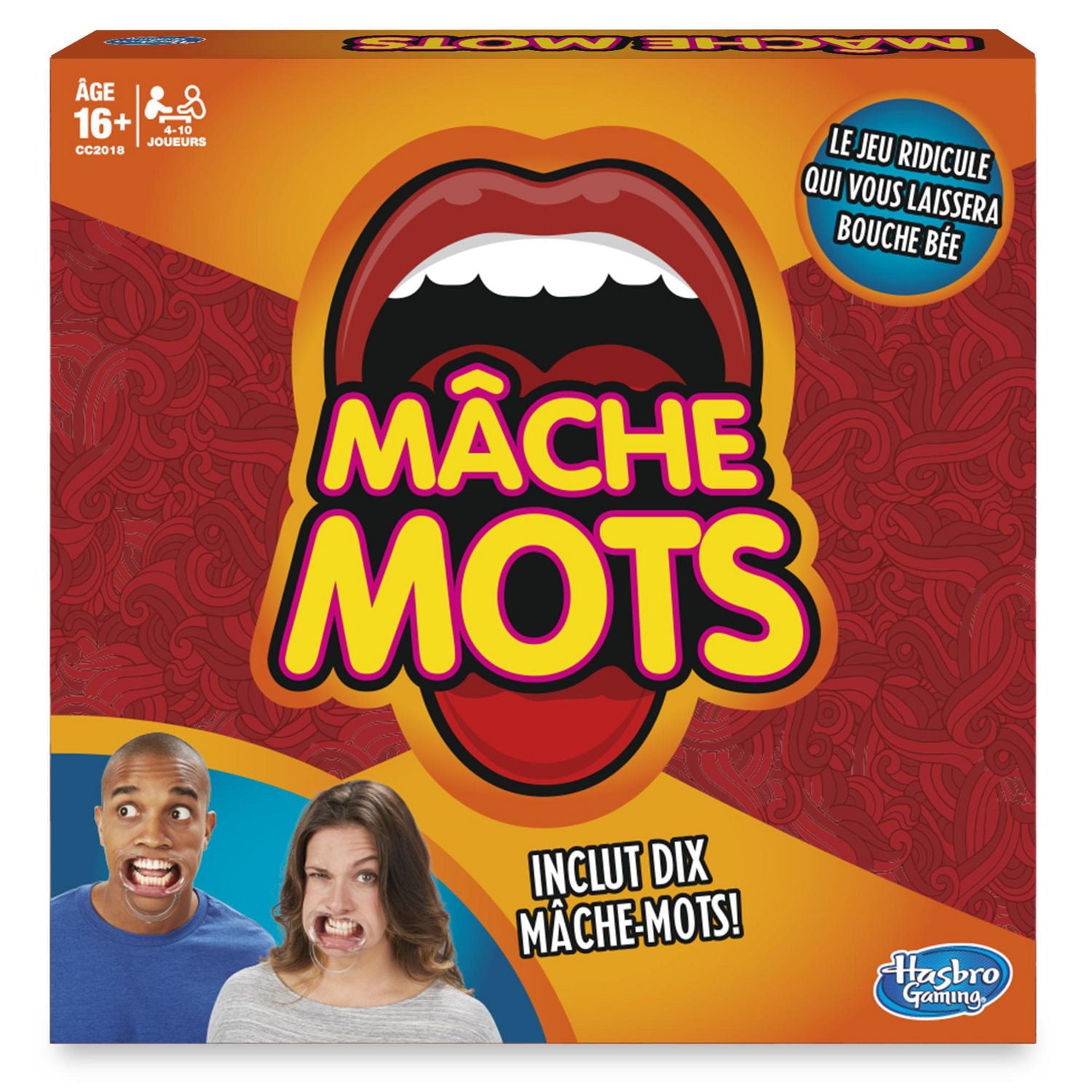 Jeu Mâche mots (Francais)- Inclut 10 mâche-mots (écarteurs buccaux)