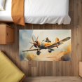 thumbnail image 1 of Dinosaur Rug for Nursery and Kids Rooms - Sky-High Rex, 1 of 9