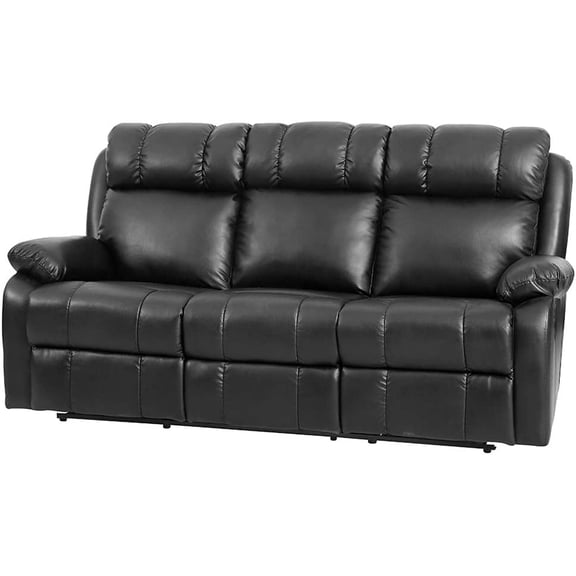 BestMassage Loveseat Chaise Reclining Couch Recliner Sofa Chair Leather Accent Chair Set