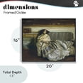 thumbnail image 4 of Stupell Industries Victorian Restful Woman Classic Black Framed Giclee Art, 20 x 16, by Lil' Rue, 4 of 8