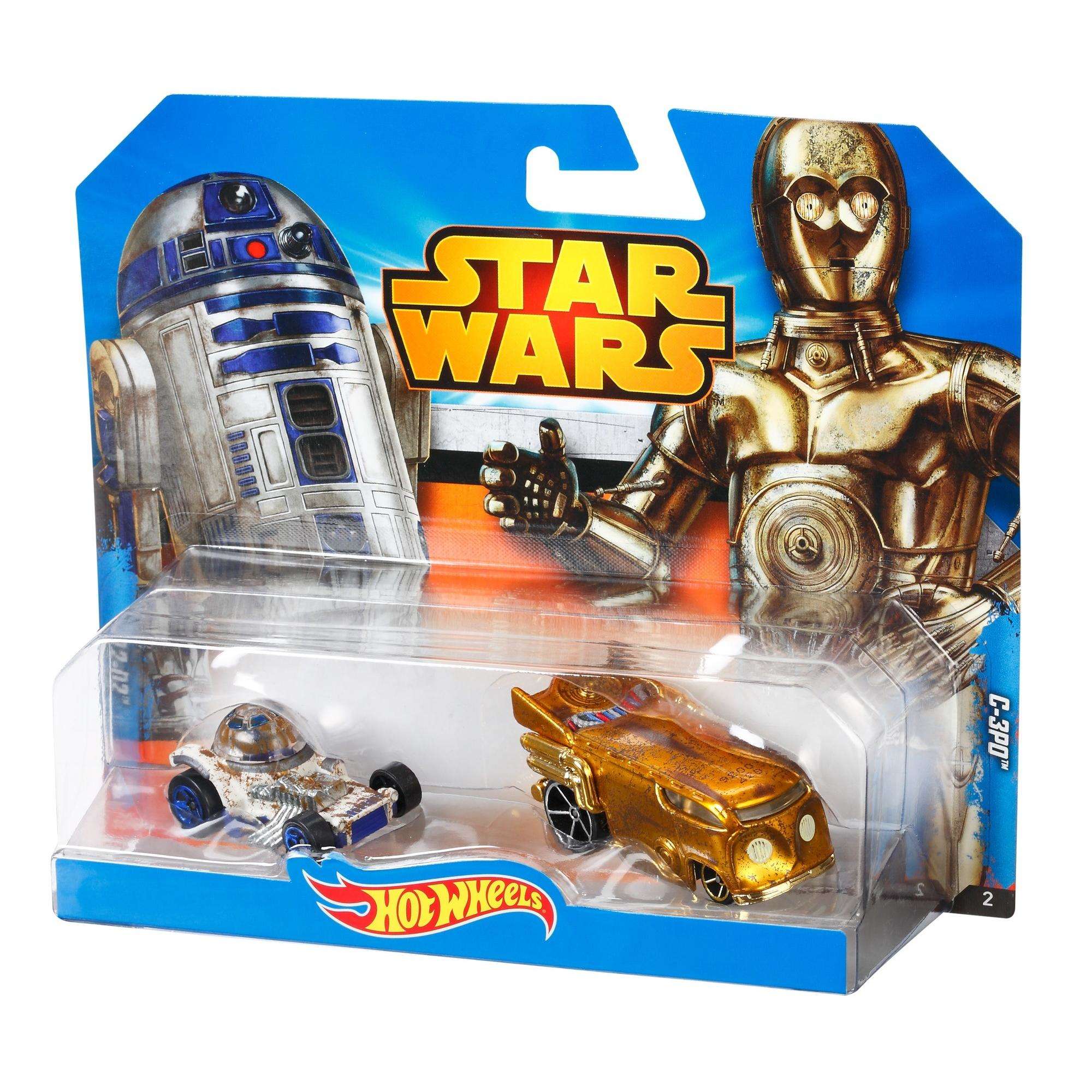 Star Wars Hot Wheels C-3PO & R2-D2 Character Vehicles (2014) Mattel Toy Car 2-Pack - image 5 of 5