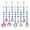 9pcs, variant on 9 Pack Iridescent Sun Catchers with Crystals,Rainbow Maker Crystal Suncatchers for Window Hanging Colored Glass Wind Chimes Prism Pendant Suncatcher Beads for Decoration