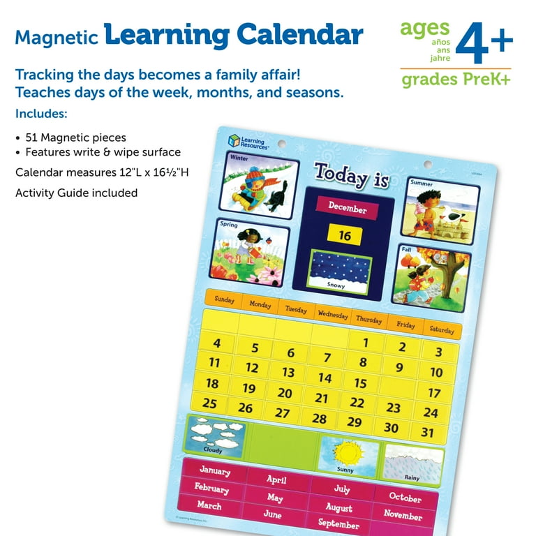Mi Calendario Magnética Calendario Infantil Magnetico Geu