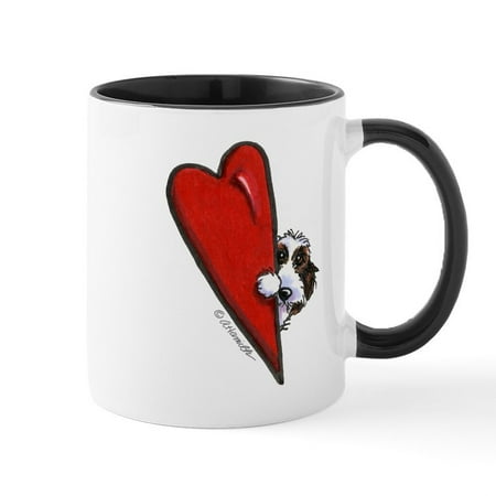 

CafePress - PBGV Lover Mug - 11 oz Ceramic Mug - Novelty Coffee Tea Cup