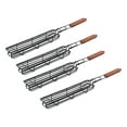thumbnail image 4 of 4 piezas cestas para asar brochetas para barbacoa mango de madera estantes prácticos herramientas jaulas para parrilla para mariscos Jumbo, 4 of 8