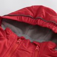 thumbnail image 3 of Gubotare Rain Jacket Girls Boys Girls Waterproof Hooded Rain Jackets 2025 Fashion Lightweight Breathable Raincoat For Kids Windbreaker Coat Size 5T 6T (Red,5-6 Years), 3 of 6