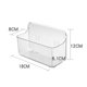 thumbnail image 2 of Transparente: pequeño, inodoro, estante de pared para baño, armario de pared, cocina, baño, caja de almacenamiento, transparente, sin perforación, armario de inodoro, 2 of 5