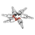 thumbnail image 1 of Accesorios Para Mangueras De Aire, Mejor Sellado De Flexibilidad 6 Piezas Acoplador De Aire NPT De 1/4 Pulg. Rotación De 360 ​​​​grados Para Herramientas Neumáticas, 1 of 8