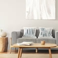 thumbnail image 3 of Stupell Industries Blue Abstract Rainfall Striped Line Pattern Design by Susan Jill Throw Pillow (set of 2), 3 of 6