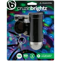 Brightz CruzinBrightz LED Disco Bike Light, Multicolor, Quick-Attach Handlebar Mount