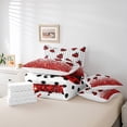 thumbnail image 5 of Manfei Kawaii Ladybug 7-Piece Bedding Comforter Set,Polka Dots King Bedding Sets,Bling Glitter Ultra Soft Bed Sheets,Super Cozy Animal Room Decor,Reversible, 5 of 7