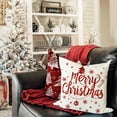 thumbnail image 5 of Christmas Pillow Cover, Let It Snow Winter Throw Pillow Covers Farmhouse Pillow Cases for Couch Indoor Christmas Decor 18" x 18", 5 of 5