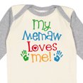 thumbnail image 4 of Inktastic My Memaw Loves Me Boys or Girls Long Sleeve Baby Bodysuit, 4 of 5