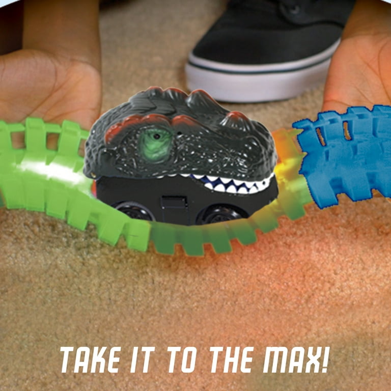 Magic Tracks Dino Chomp Race Car Track Set As Seen On TV 160 Pieces