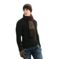 thumbnail image 5 of Aoochasliy Winter Gloves Three Pieces of Warm Autumn and Winter Suit Mixed Color Knitted Woolen Thick Hats, Scarves and Gloves, 5 of 9