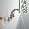 thumbnail image 6 of SUMERAIN 2 Handle Widespread Roman Tub Faucet High Flow, Brushed Nickel, 6 of 7